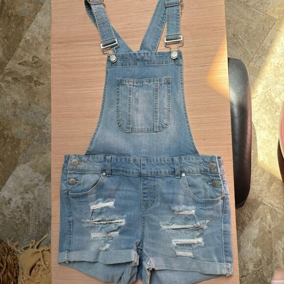 Women's 5 │ Blue Spice Overalls │Authentic │Distressed - Picture 3 of 9